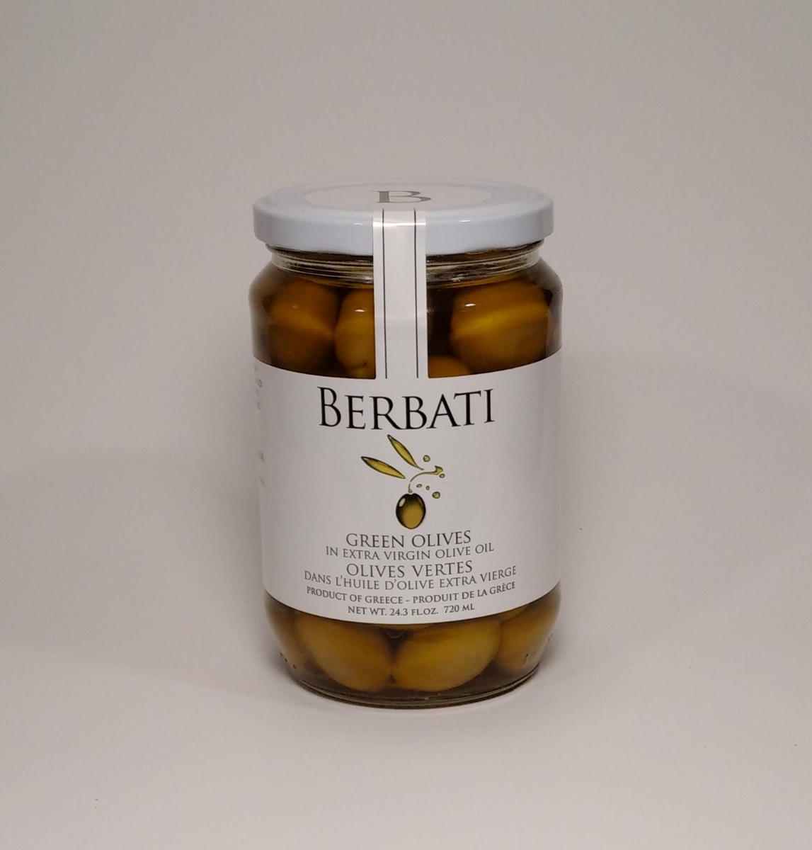 Berbati Green Olives 720ml  green